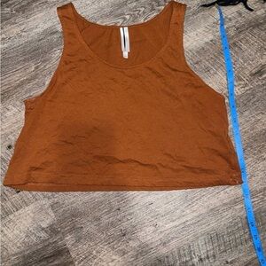 Forever 21 Terracotta Sleeveless Crop Top